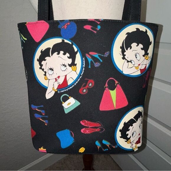 Vintage Betty Boop Print Shoulder Purse Bag - Picture 4 of 14